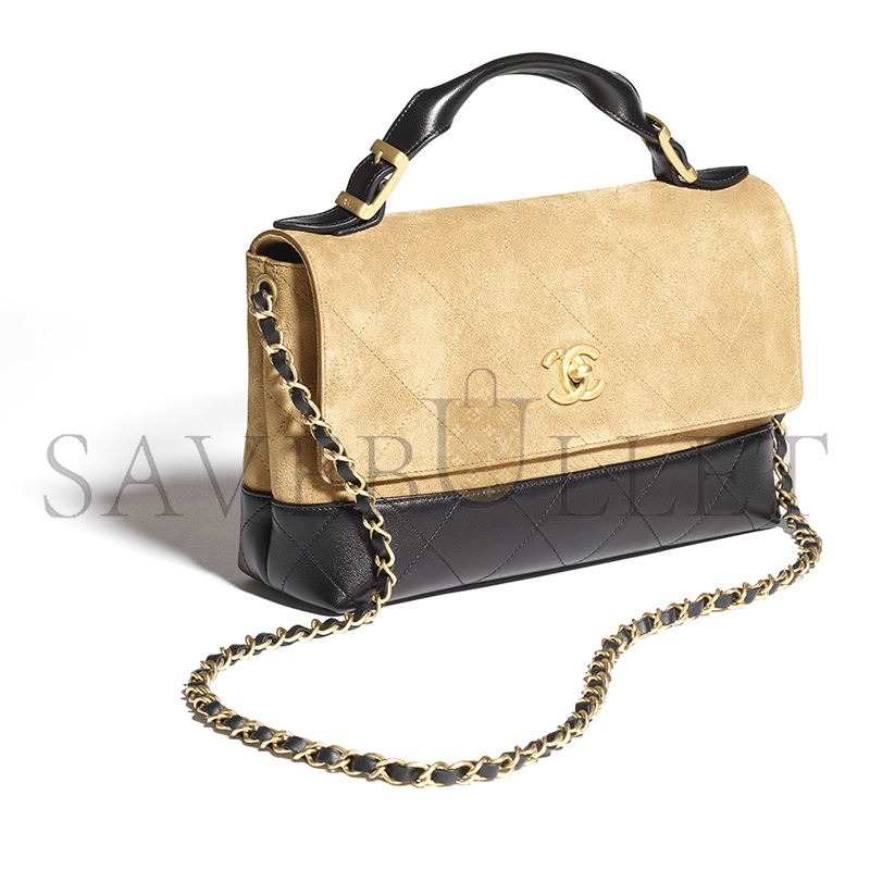 CHANEL LARGE FLAP BAG WITH TOP HANDLE AS5637 (29*18*8cm)